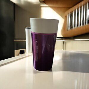 Brand New Starbucks 12oz Ceramic Tumbler with A Metallic Outer Layer 2015